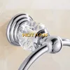 Towel Rings Luxury Crystal Towel Holder Chrome Towel Ring Round Wall Mounted Towel Rack Bar Holder Classic Bathroom Accessories YT-12891-C 240321