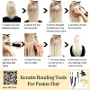 Extensions Mme Hair Kératine Human Hair Extensions U Tip Tip Hair Natural Hot Fusion Italiana Hair Capsules Nail Prébond 1224 pouces Black de jet