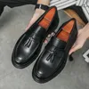 Casual Schuhe Loafers Männer Plattform Dicken sohlen Quaste Formale Business Slip-on Bequeme männer Leder Oxford