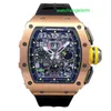 RM Watch Swiss Watch Tactical Watch RM11-03 RG Satin Matte Grade 5 Titanium Alloy RM1103