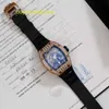 RM Watch Rennuhr Sportuhr RM029 Serie RM029 Herrenuhr aus 18 Karat Roségold mit Diamanteinlage, ausgehöhltes Zifferblatt, Automatik