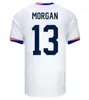 2024 Maglie da calcio pulisiche Reyna Aaronson Weah Acosta McKennie 24 25 Maillot de Fucol Ferreira Dest Morgan USA Shirt calcis