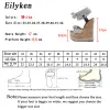 Stivali Eilyken Summer Solid White Platform Wedges Sandals Women Fashion Heels Caviglie Cinta Spazza