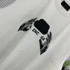 Projektant męskiej koszulki francuski luksusowy wzór listu okrągły szyja moda męska koszulka litera blokada sporty sportowe bawełniane koszulki zbiornikowe t-shirt