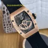 Nice Wristwatch RM Wrist Watch Collection Series18k Rose Gold Original Diamond Red Lip RM07-01 Automatic Mechanical Fashion DYFF