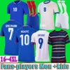 ファンプレーヤーフランシスベンゼマサッカージャージフランスのMbappe Griezmann Pogba Giroud Tchouameni Home Away 2024 2025 Francia Football Shirts Men Kids Women
