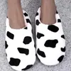 Pantofole Giraffa Modello Mucca Donna Corallo Soffice Velluto Camera da Letto per Coppia Femminile Peluche Homewear Scarpe da Interno Invernali