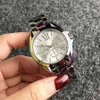 Moda marka zegarek dla kobiet dziewczyna 3 kolorowy styl metalowy stalowy zespół kwarcowy zegarek M97