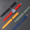 Watch Bands Breathable Rubber band Fashion Quick Release Straps 18mm 20mm 22mm Sile Tropic Waterproof Smart Strap Y240321