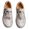 Casual Shoes Ouluoer Men Leisure Male Snake Python Skin