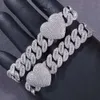 Bijoux Hip Hop pour hommes, certificat Gra, en argent Sterling 925, coupe Baguette Vvs Moissanite glacée, chaîne à maillons cubains