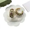 Designer Earrings Red Flower Thread Diamond Earrings G Jewelry Engagement Gift
