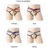 Mutande Uomo Sexy Sissy G-String Crotchless O-Ring Hole Lingerie Sospensorio Scava Fuori Intimo Vita bassa Cintura elastica Perizoma Pantaloni erotici