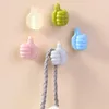 Hooks 8Pcs Self-adhesive Safe Silicone Creative Shape Wall Decoration Multi-functional Thumb Key