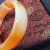 Rzekonowa bransoletka Kyy8905 Bangle 54-63mm Piękna chińska pomarańczowa wzór