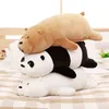 Urso de natal polar crianças menina travesseiro segurando boneca panda brinquedo presente do feriado aniversário pelúcia dormir bdtre