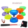 Ensemble de Diabolo professionnel, emballage à trois ou cinq roulements Kongzhu avec bâton à main et sac en filet, jouets de jonglage magique Yo-yo 240311