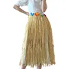 Party Decoration 40/80cm Hawaii Simulation Flowers Straw Skirt Summer Beach Holida Adults Kids Dressing Happy Tropical Aloha Hawaiian Decor