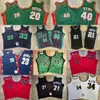 Retro basketbal authentiek Kevin Garnett Jersey 21 1991 1992 Vintage Gary Payton 20 Shawn Kemp 40 Ray Allen 34 Geld 2 Tim Duncan 21 Patrick Ewing 33 LeBron James 23