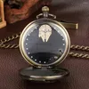 Pocket Watches Punk Retro Musical Watch Men's Fob Chain Pendant Clock Antique Style Stor storlek Musik Display Timepiece Gifts