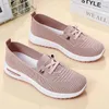 Scarpe Casual moda donna Sneakers piatte in mesh traspirante da passeggio 2024 calzature femminili rosa vulcanizzate da palestra