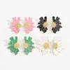 Boucles d'oreilles Ingemark Boho coloré grand pétale de fleur irrégulière pour les femmes mode coréenne 2024 oreille tendance Y2K bijoux accessoires