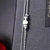 Cavigliere eleganti gioielli in argento sterling 925 con catena a forma di cuore d'amore per le donne, fidanzamento, matrimonio, dito, regali per feste