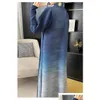 Kvinnor Trenchrockar Miyake Pleated Loose Jacket Kvinna 2024 Spring Fall Fashion Solid Långärmad ålder Reduktion Yttre kappa Stor Dro Otuj4