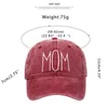 Ball Caps Mom Embroidered Baseball Hat Sun Visor Mother's Day Gift Breathable Women Cap For Gardening Poolside Backpacking