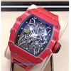 RM Watch Pilot Watch Popular Watch RM35-02 Collection RM3502 NTPT Red Devil Limited Edition Men's Fashion Leisure Sports Mechanical Watch