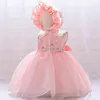 Mädchenkleider Kinder Hut Blumenkleid für Baby Mädchen Infantil 1. Geburtstag Hochzeit Tutu Prinzessin Weihnachtskostüm