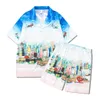 casablanc shirt casa blanca mannen polo t-shirt mode vakantie paar afdrukken designer T-shirt casual shirt met korte mouwen heren shirts casual ademende dunne shirts