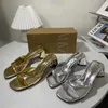 Cheap Store 90 % Rabatt auf den Großhandel Straight Za Gold Damen mit Schuhen Silber 23 Linie Jahr neu und quadratische dicke Kopfabsätze Hohe Sandalen geformt Hohe Qualität