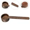 Coffee Scoops Wooden Measuring Spoon Bean Powder Scoop Kitchen Soup Scale Teaspoons Utensils Long Handle