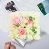 Fleurs décoratives décor à la maison mur de fleurs élégant panneau de roses artificielles pour mariage réception nuptiale bébé photographie 3d