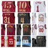 Men's LeBron Basketball Jerseys Donovan 45 Mitchell Jarrett 31 Allen Caris 3 LeVert Darius 10 Garland Evan 4 Mobley Isaac 35 Okoro Max Strus Sam Merrill 23 James Printed