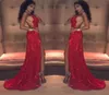 Sexy Red Equins Prom Dresses Long 2020 Gheath Spaghetti Backless African Black Girl Celebrity Evening Ords9342142