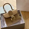 Topkwaliteit briljante 20 cm klassieke designertas echt leer luxe dames elegante schouderhandtassen crossbodytassen met riem het topmodel portemonnee