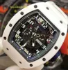 RM Watch Rennuhr Sportuhr RM030 Serie RM030 Weiße Keramik Limited Edition Mode Freizeit Sport Handgelenk Chronograph Uhr