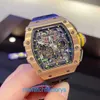 RM Watch Pilot Watch Популярные часы RM11-03 Machinery 44,5*50 мм RM11-03 Розовое золото