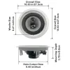 Connecteurs CSic83 dans le plafond 8" paire de haut-parleurs 3 voies haut-parleurs de cinéma maison