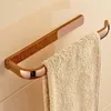 Towel Rings Rose Gold Double Towel Bars Bathroom Towel Ring Wall Mounted Bathroom Accessories Towel Rack Towel Ring Toilet Brush Soap Holder 240321