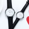 Nouveau filet noir pour hommes d'affaires à Quartz en direct avec montre de Couple