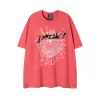 Designer Uomo T Shirt Pink Young Thug Sp5der 555555 mans Donna Qualità Schiuma Stampa Spider Web Modello Tshirt Moda Y2K Top Tees us taglia s-xl