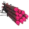 Fleurs décoratives savon artificiel Rose fleur Bouquet décoration pour la maison bricolage saint valentin cadeau mariage nordique 2 pièces