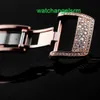 Автоматические наручные часы с кристаллами RM Наручные часы Женская коллекция Rm07-01 Новый комплект из 18-каратного розового золота со снежинкой и бриллиантами