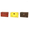 Jewelry Pouches Vintage Small Treasure Chest Wooden Lock Box Storage Gift Case High Quality Antique Organizer Holder