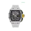 Racing Mechanical Wristwatch RM Wrist Watch RM11-03 Titanium Relógio automático Flyback Timer Wristwatch RM11-03 Watch Men's Watch X9