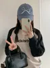 Visières Version coréenne de Style Instagram, casquette de Baseball brodée avec nœud pour femmes, visage assorti, petit et doux