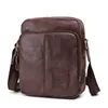 Bag 2024 Men Shoulder Bags Casual Retro Genuine Leather Wallet Cow Crossbody Large Capacity High Quality Man's